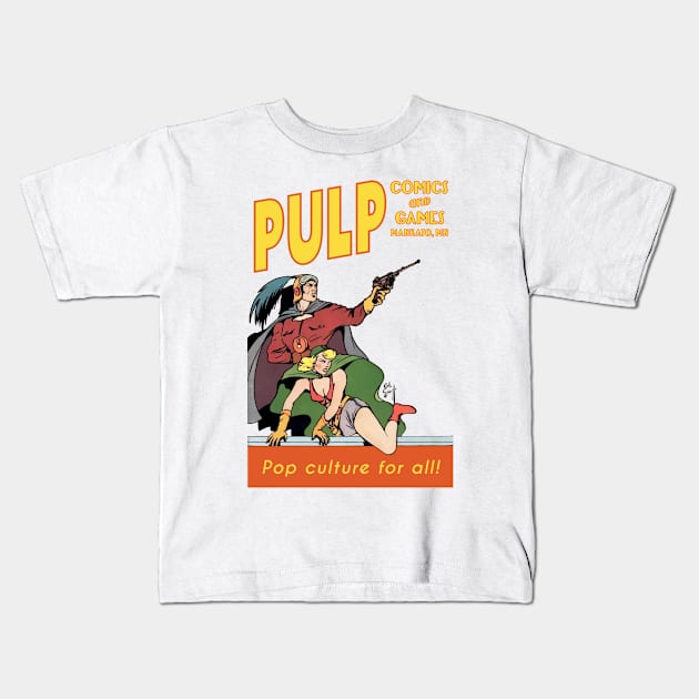 Pulp Space Opera Heroes Kids T-Shirt by PULP Comics and Games